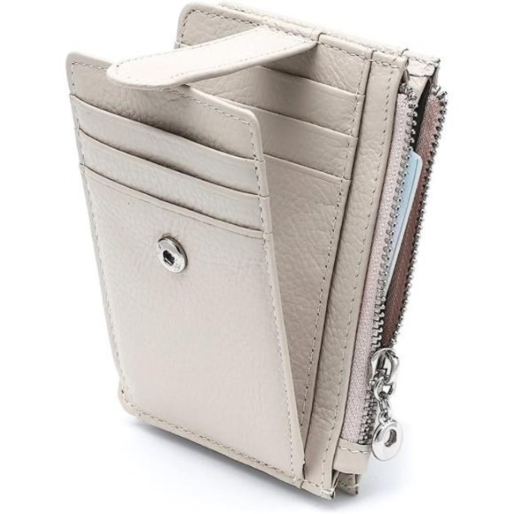 Thin Womens Card Holder Beige